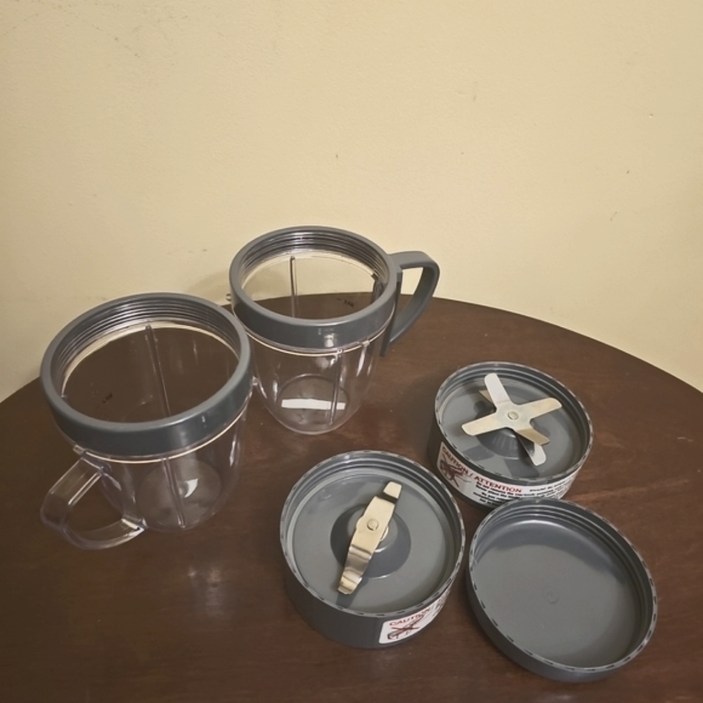 Genuine NutriBullet Blades with‎ Extra Cups and Lid Replacement Parts